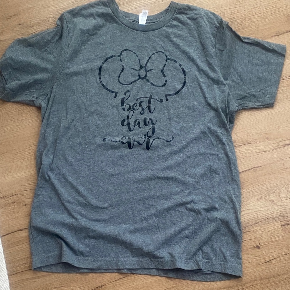 Gray Shirt with Bow Design